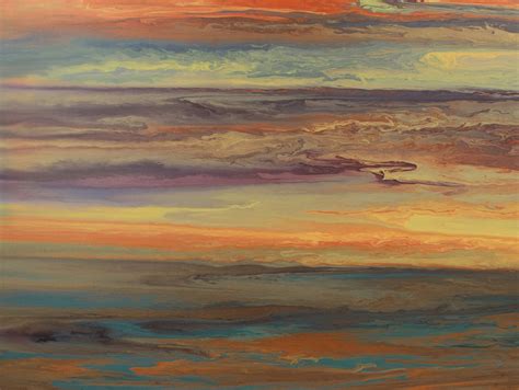 daily painters abstract gallery contemporary abstract landscape art painting sunset blazing