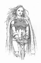 Valkyrie Maiden Mitchfoust Deviantart Viking Female Fantasy Girl Drawing Comic Warrior Foust Mitch Sketches Coloring Characters Pages Drawings Adult Pencil sketch template