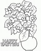Easter Coloring Pages Flower Flowers Colouring Popular Kids Coloringhome Printable sketch template