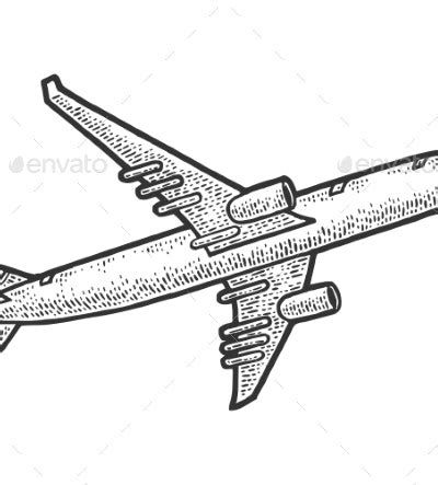 plane sketch vector illustration  alexanderpokusay