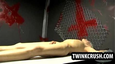 Skinny Blonde Twink Thats Tied Up Gets Dominated