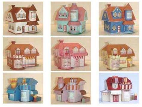jeysin colorful  house paper models