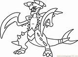 Garchomp Pokémon Print sketch template
