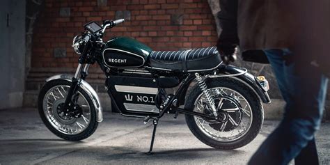 beautifully retro regent   electric motorcycle heads  production