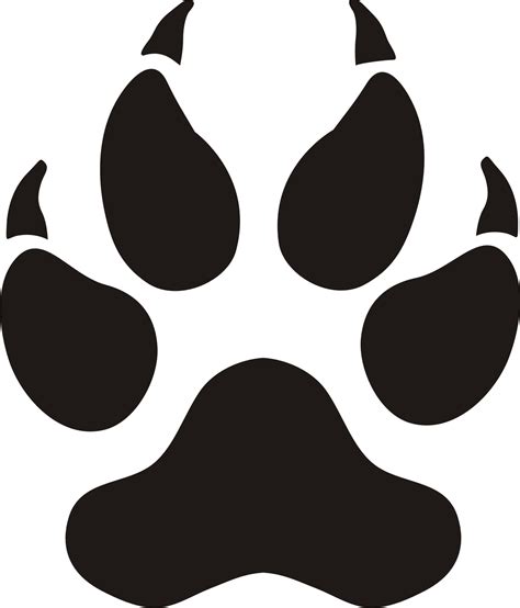 dog paw print clipart clipartsco