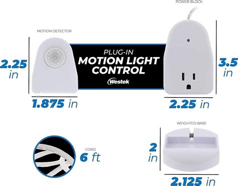 westek mlcbc indoor plug  corded motion activated light control ebay
