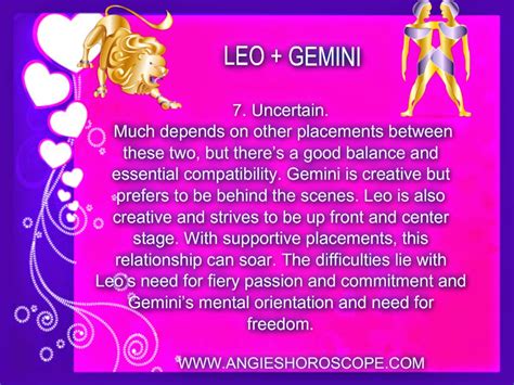 Gemini Woman And Leo Man Blackbook Astrology Gemini