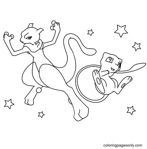 mew  mewtwo coloring pages collection pokemon coloring pages sexiz pix