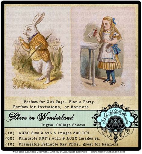 Alice In Wonderland March Hare White Rabbit Mad Hatter Cheshire