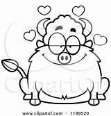 Buffalo Cartoon Chubby Loving Hearts Clipart Royalty Thoman Cory Vector 2021 sketch template