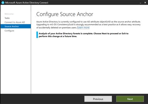 azure ad connect objectguid  ms ds consistencyguid part       left