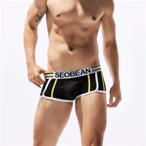 6colors brand seobean men s sexy boxers underwear fashion jacobs male