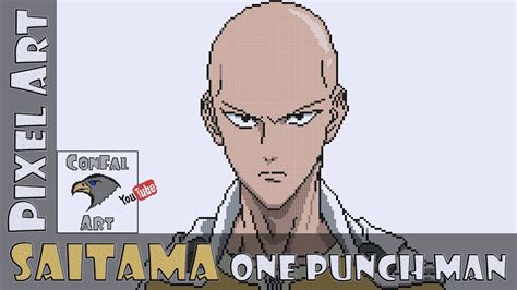 [pixel Art] Saitama One Punch Man Youtube