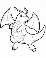 Dragonite Pokemon Gyarados Colorare sketch template