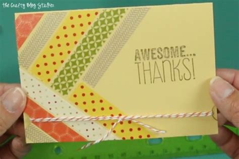 handmade   card  washi tape  crafty blog