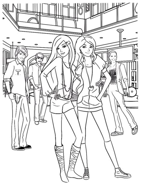 barbie spy squad coloring coloring pages