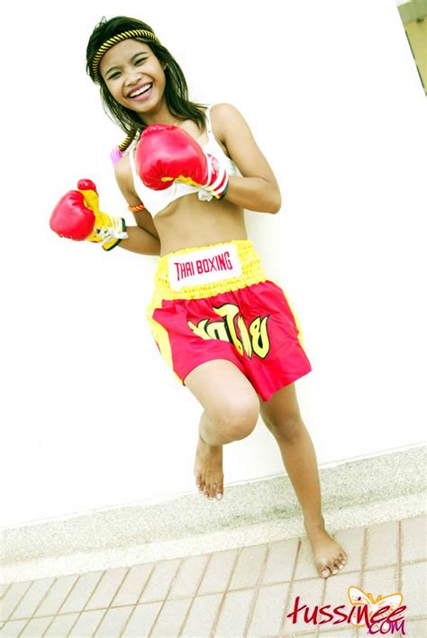 bangkok teen tussinee in a sexy muay thai boxing outfit pichunter