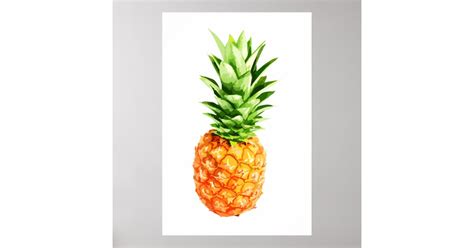 pineapple pineapple poster pineapple canvas poster zazzle