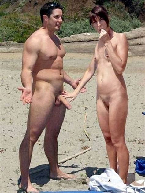 Naked Black Couple At The Beach