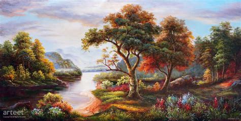 beautiful landscape oil paintings  art works  top artists