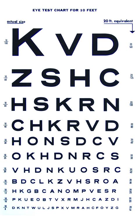 printable eye chart snellen eye chart  printable paper printable