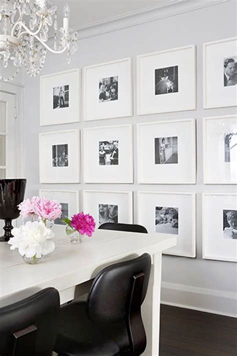 black  white dining room gallery wall homemydesign