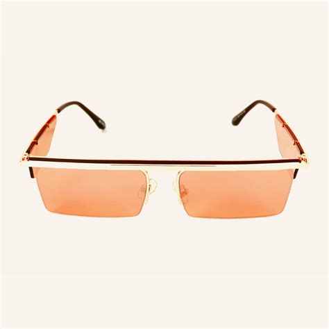 thin rectangular sunglasses with lenses on temples california k eyes