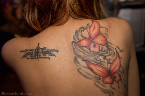 tattooed thai bargirls stickman bangkok