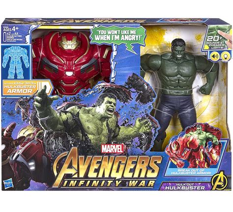 marvel avengers infinity war hulk  hulkbuster  deluxe action