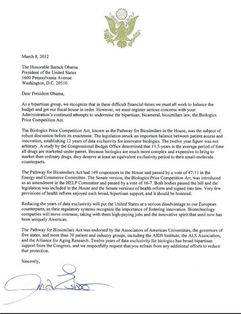 Letter To President Obama U S Representative Michael Burgess