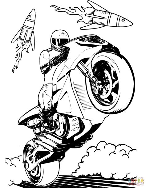 hot wheels motorcycle coloring page  printable coloring pages