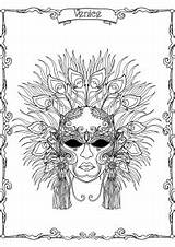 Carnival Coloring Mask Peacock Feathers Pages Venetian Venice Feather Beautiful Adults Adult Justcolor Print Feathered Masquerade Drawings Search Choose Board sketch template