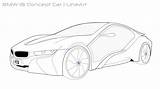 Bmw I8 Car Coloring Pages Concept Lineart Draw Drawing Cars Deviantart Color Sketch Vector Print Vehicles Boys sketch template