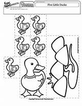 Ducks Five sketch template