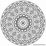 Mandala Coloring Pages Printable Health Adults Meditate Book sketch template