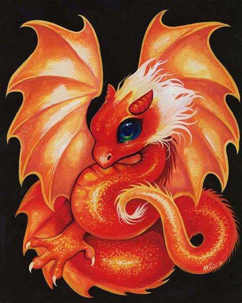 baby fire dragonnico niemi fantastic mystical magical pinterest