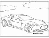 Maserati Cars sketch template