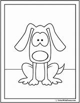 Dog Coloring Pages Say Cartoon Puppy Cute Bones Printable Breeds Houses sketch template