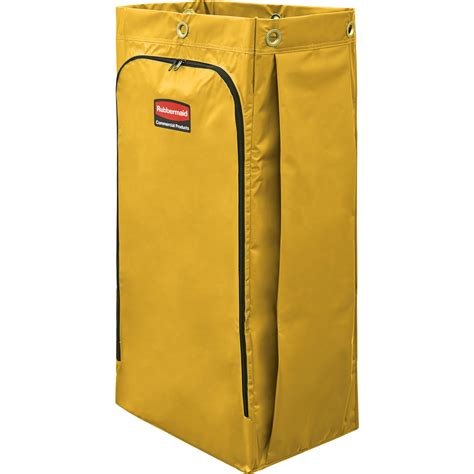 rubbermaid commercial rcp  gal janitor cart replacement bag   yellow walmartcom