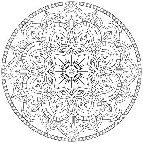 difficult mandala coloring pages  getdrawings