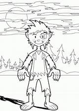 Coloring Werewolf Pages Library Clipart Book sketch template