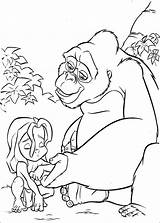 Tarzan Coloring Pages Disney Animation Movies Kids Printables Fun Ll Heart Skgaleana sketch template
