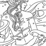Her Colorfly Instagram Freebie Intuition Superpower Favorite Coloring Pages sketch template