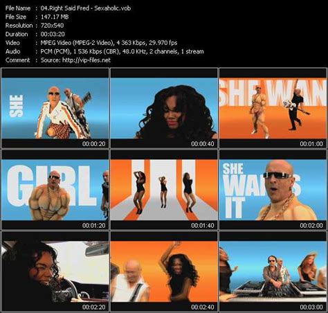 right said fred sexaholic download music video clip