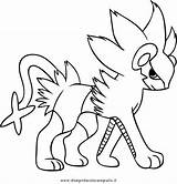 Luxray Pokemon Coloring Pages Template sketch template
