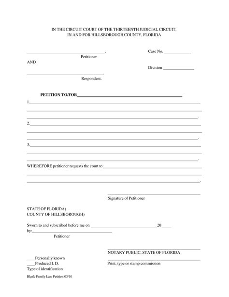 civil court petition forms civil form