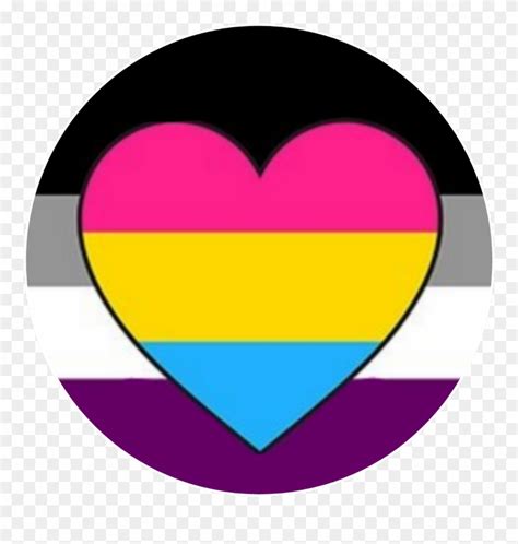 Circle Pansexual Panromantic Asexual Ace Pan