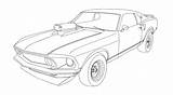 Outline Mustange Voiture Colouring Paintingvalley Colorier Noir Croquis Mustangs sketch template