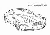 Coloring Aston Martin Cars Pages Super Dbs Kids V12 Printable Car Bond James Mario Boys Monster Truck Adult Sheets 4kids sketch template