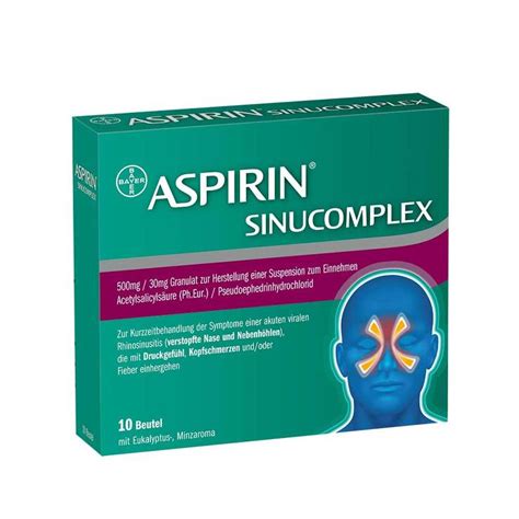 aspirin sinucomplex mg mg granulat suspension herstellung